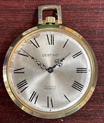 Reloj Bolsillo Modernista Ralph Destino Años 60 Circa...TJ212 Foto 1 de 4