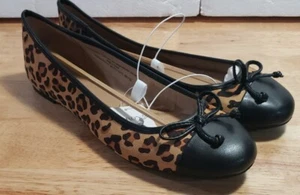 💥💥💥Merona Madeline Leopard Cheetah Print Ballet Flats Shoes 10 NIB - Picture 1 of 9