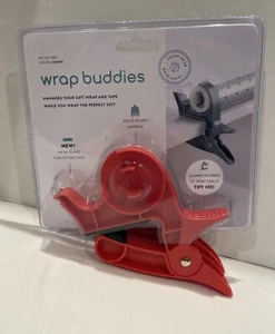 Wrap Buddies Set di 2 Porta Nastro Dispenser Regalo da Tavolo Rosso - Foto 1 di 5