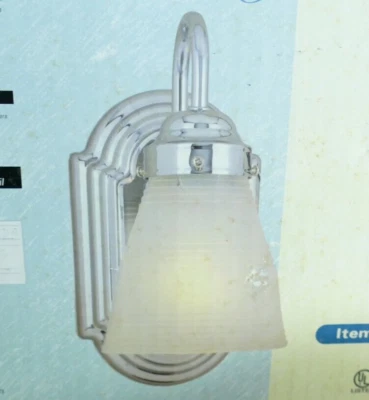 Portfolio Wall Sconce Chrome Finish Mod 110148  Open Box direct wire Light - Image 1 of 4