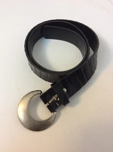 Girls Leather Belt * Kids Black Belt 35 Inches Long - Picture 1 of 5