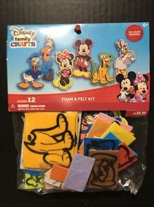 Disney Family Crafts Foam/Felt Kit Mickey Mouse Club Age 6+No Glue Needed New - Picture 1 of 4