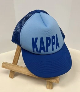 Sombrero de Camionero KAPPA De Colección Para Hombre Azul Snap Back Malla Gorra Fraternidad Hermandad “K” - Imagen 1 de 5