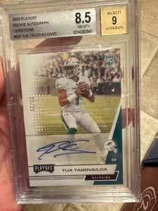 2020 Playoff Rookie Autograph Variations #202 Tua Tagovailoa 9 Autograph - Picture 1 of 2