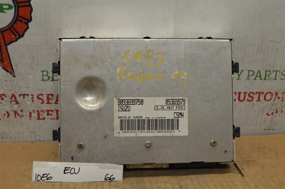 Unidad de control del motor Honda Passport 1998 ECU 16255855 módulo 66-10e6 Foto 1 de 4