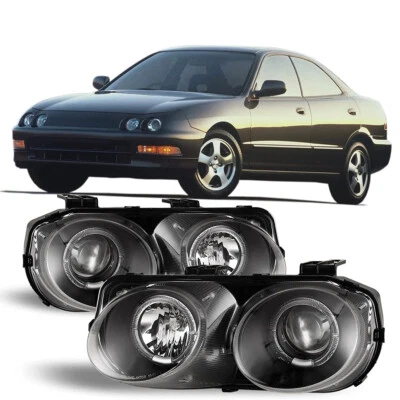 Faros LED halo proyector luces de repuesto transparentes para Acura Integra 1994-1997 Foto 1 de 4