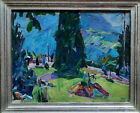 Hans Purrmann Ölgemälde Landschaft mit Konifere Speyer, Matisse