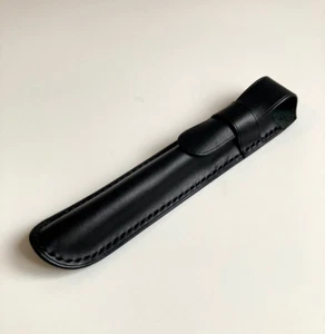 Leder-Stiftetui für 1 Stifte Füllfederhalter Etui für Montblanc Ledermäppchen - Picture 1 of 9