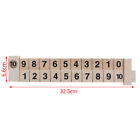 Wooden Math Arithmetic Addition Subtract Learning Ruler Kids Education Toy G.sf