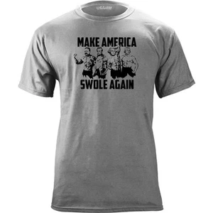 Original Vintage Make America Swole Again Presidential T-Shirt - Picture 1 of 2