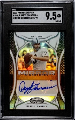 2022 Panini Certified Daryle Lamonica Mirror Signature 25/99 SGC 9.5 - Image 1 of 2
