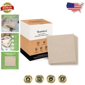 Pack of 1000 Soft 2-Ply Disposable Bamboo Napkins - Perfect for Every Occasion - Picture 1 of 11