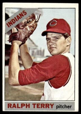 1966 Topps Baseball Card Ralph Terry Cleveland Indians #109 - Image 1 of 2