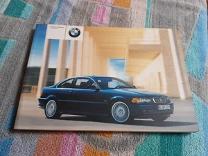 BMW 3 Series E46 Coupe 318 320 325 330 Ci Owners Handbook 2002 VGC Manual - Picture 1 of 15