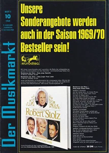 Der Musikmarkt Heft 10/1969 Heft 1 (1. Oktober) - Musikbranchen News und Charts - Bild 1 von 3
