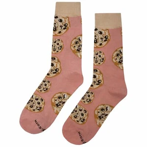 Neu mit Etikett Chocolate Chip Cookie Anzugsocken Neuheit Herren 8-12 lachsfarben verrückt lustig Sockfly - Bild 1 von 4
