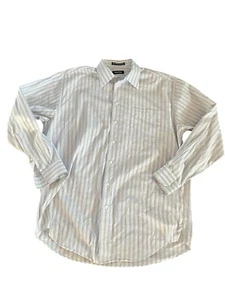 Nautica Mens Long Sleeve Button Down Dress Shirt Size 16-1/2 34/35 : Blue - Picture 1 of 6