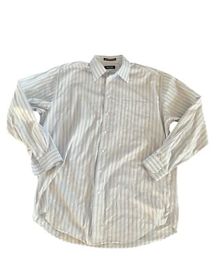 Nautica Mens Long Sleeve Button Down Dress Shirt Size 16-1/2 34/35 : Blue - Image 1 of 4