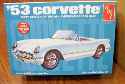 AMT '53 CORVETTE 1/25 SCALE MODEL KIT (build stock or custom) - Image 1 of 4