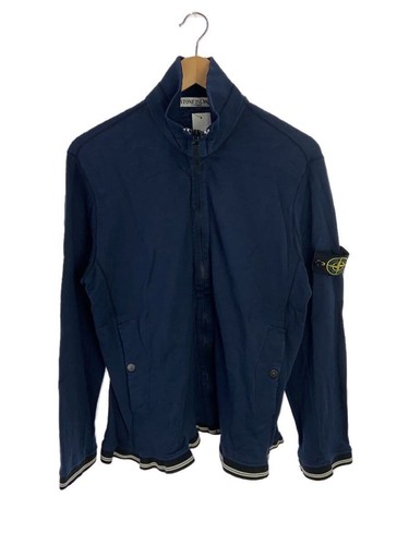 Felpa con cappuccio e zip STONE ISLAND M cotone navy 541562856 513 usata