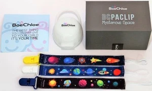 *NEW* Deluxe Baby Pacifier Clip Set - 3 Clips + BONUSES - Great Baby Shower Gift - Picture 1 of 7