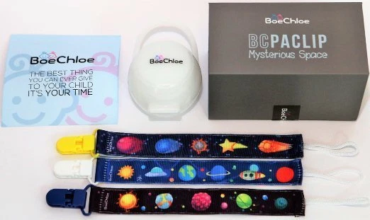 *NEW* Deluxe Baby Pacifier Clip Set - 3 Clips + BONUSES - Great Baby Shower Gift - Image 1 of 4