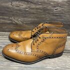 Moral Code Reed Cognac Wingtip Chukka Goodyear Welted Boots Mens 11.5 EUC