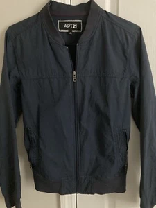 Apt.9 Mens Jacket Black size small zip up w/ pockets - Picture 1 of 3