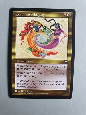 Suleiman's Legacy, MTG Visions (1997), Rare Multicoloured Enchantment NM - Image 1 of 2