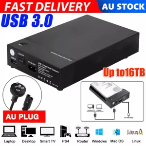 3.5" 2.5 Inch Enclosure Caddy USB 3.0 External Hard Drive Case SATA HDD/SSD AU - Picture 1 of 16
