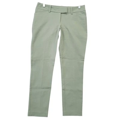 Pantalones ajustados Mossimo verdes elásticos preppy frente plano clásicos chinos para mujer talla 4 Foto 1 de 4
