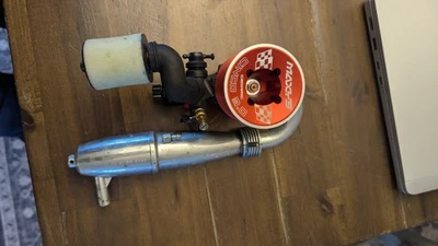 Maxxy's Cinco 3.0 Nitro.21 Race Engine RC Car New Crf Pipe - Image 1 of 4