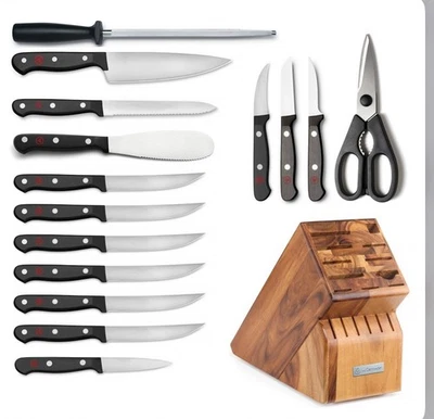 16 件刀块套装,全新,作者:WÜSTHOF 美食 — 第 1/4 张图片
