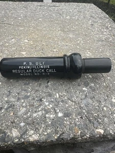 P.S. Vintage Vecchio modello n. D-2 Regular Duck Call Pekin, Illinois ottime condizioni e suono - Foto 1 di 2