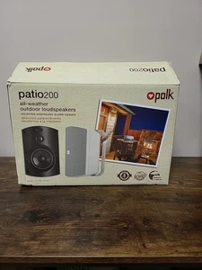 Polk Audio Patio 200 altoparlanti interni/esterni durata per tutte le stagioni (coppia) bianco sw1 - Foto 1 di 6