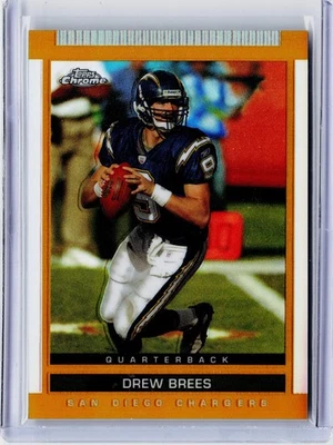 2003 TOPPS DRAFT PICKS & PROSPECTS GOLD CHROME REFRACTOR #82 - DREW BREES - Image 1 of 2