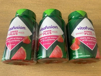 3 NEW | VITAFUSION POWER PLUS | 90-Count Women's Vitamin Gummies 270 Total! - Image 1 of 4