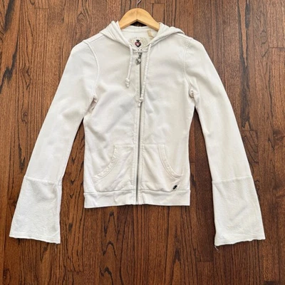 Twisted Heart Women's Vintage Jacket Full Zip Hoodie Lace Heart Y2K Size S - Image 1 of 4