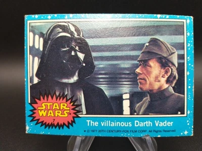 Topps Star Wars Villainous Darth Vader #7 - 1977 Series 1 - Read Description - Image 1 of 4