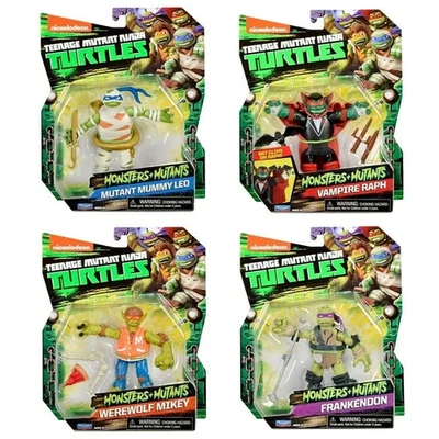Playmates Toys 4 Pk Teenage Mutant Ninja Turtles Monster + Mutant Figures - image 1 of 4