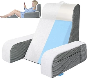 Almohada de Lectura Kayfia, Almohada de Respaldo 10 en 1 para Cama Sentada con Desmontable... - Imagen 1 de 2