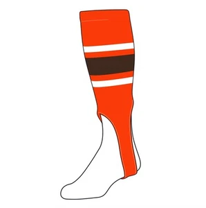 TCK Baseball Stirrups Medium (200E, 7in) Orange, White, Brown - Picture 1 of 1