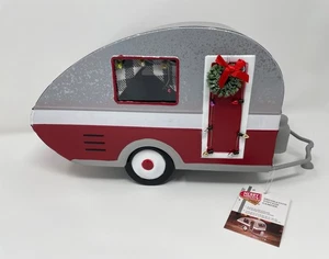 Merry Moments Christmas decor Mini-Camper Travel Trailer NWT, Aldi Exclusive - Picture 1 of 9