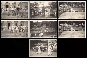 Laos - Series of 7 Postcards - Reception Hosted by King Sisavong Vong? - REAL PH - Picture 1 of 2