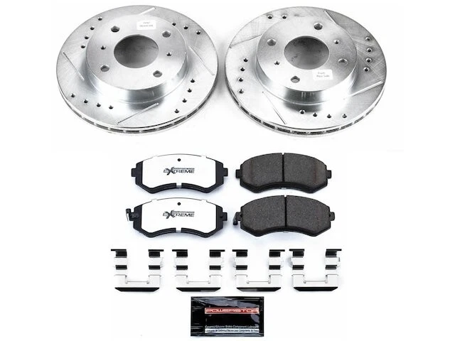 Kit de pastillas de freno delanteras y rotor para Nissan 240SX 1989-1996 1990 1991 1992 DC547JB Foto 1 de 1