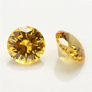 Hot Auction Deal 10 Pcs 4 MM Citrine Round Cut Yellow-Orange Stones Lot-7.1 - Picture 1 of 4