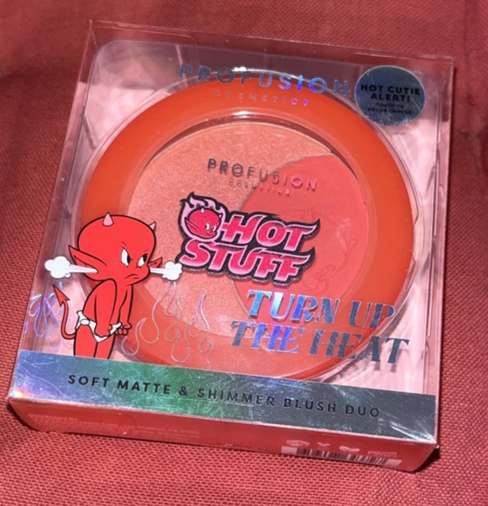 Profusion Hot Stuff The Little Devil Turn up the Heat Blush Duo Brand - NIB - Image 1 of 4