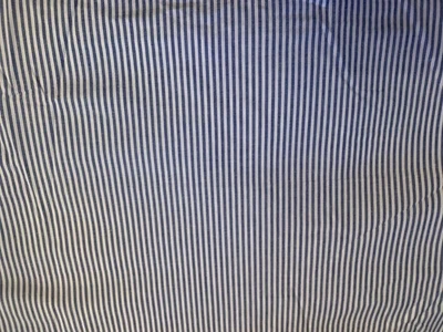 Striped Oxford Shirting light blue and white fabric - 57" wide