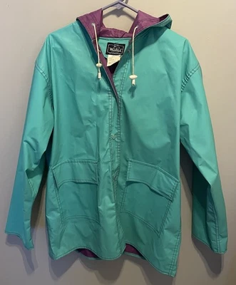 Woolrich 女式雨衣外套 L 码 5155 冲浪绿色 — 第 1/4 张图片