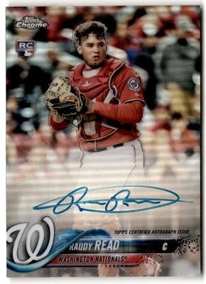2018 Topps Chrome Refractor Raudy Read Rookie Auto /499 #RA-RR Washington - Image 1 of 2